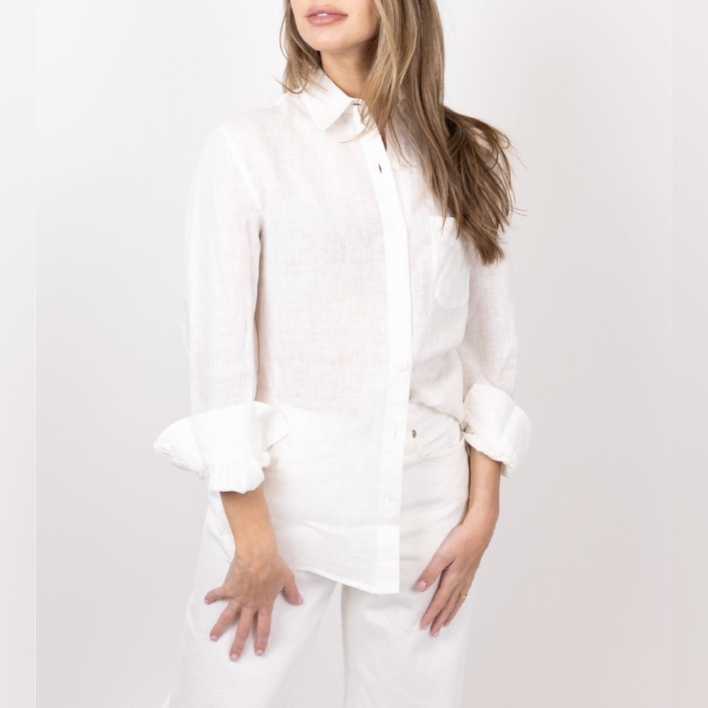 RAG & BONE Oversized Maxine Linen Shirt - Picture 2 of 12